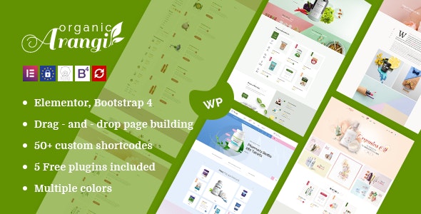 Arangi - Organic WooCommerce Wordpress Theme