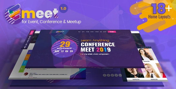 Emeet  - 活动会议聚会HTML模板