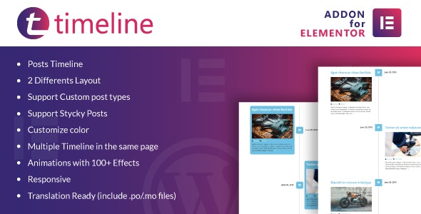 Timeline for Elementor - 时间轴WordPress扩展插件