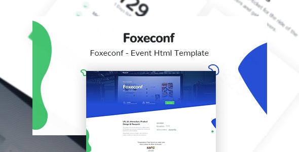 Foxeconf - 活动会议HTML模板
