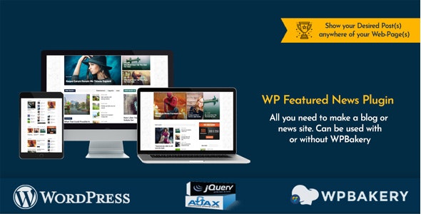 WP Featured News Pro - 自定义文章列表排版插件