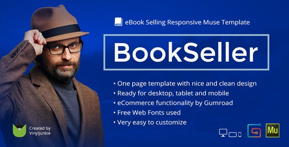 BookSeller - 电子书销售Muse模板