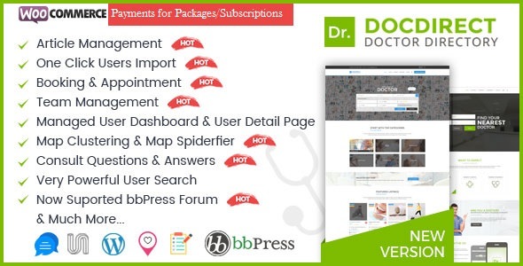 DocDirect -医生医疗保健WordPress主题