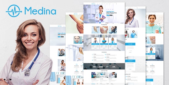 Medina – 响应式健康诊所网站模板WordPress主题