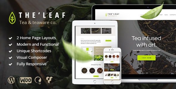 TheLeaf - 茶叶咖啡店WordPress主题