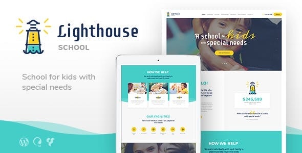 Lighthouse - School for Handicapped Kids with Special Needs WordPress Theme