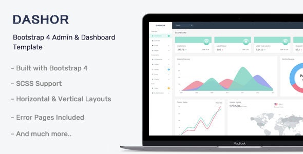 Dashor - 响应式后台管理模板