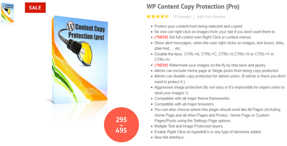 WP Content Copy Protection Pro 禁止复制内容保护插件