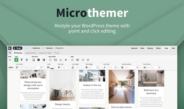 MicroThemer - CSS 编辑器WordPress插件