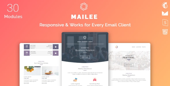 Mailee - 响应式多用途 Email 模板
