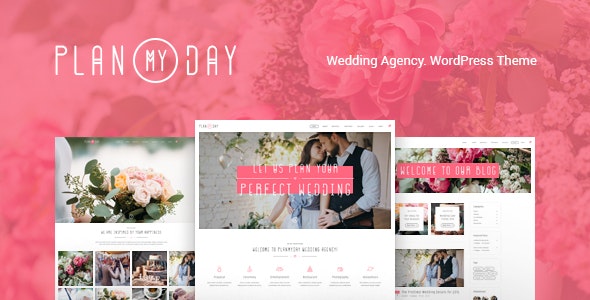 Plan My Day - Wedding / Event Planning Agency WordPress Theme