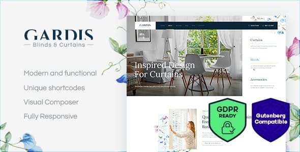 Gardis - Blinds and Curtains Studio & Shop WordPress Theme
