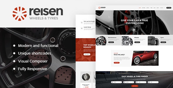 Reisen - 汽车机械保养维修WordPress主题