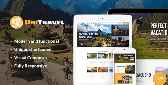 UniTravel - Travel Agency & Tourism Bureau WordPress Theme