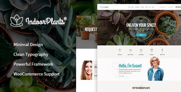 Indoor Plants - Houseplants store & Gardening WordPress Theme