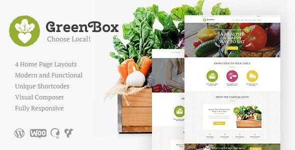 Green Box - 生态农场有机产品商店wordpress主题