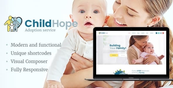 ChildHope - Child Adoption Service & Charity Nonprofit WordPress Theme