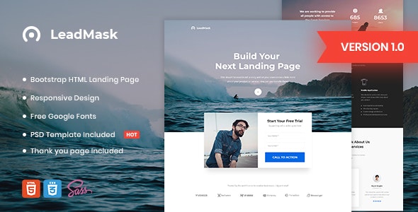 LeadMask - 企业公司网站HTML模板