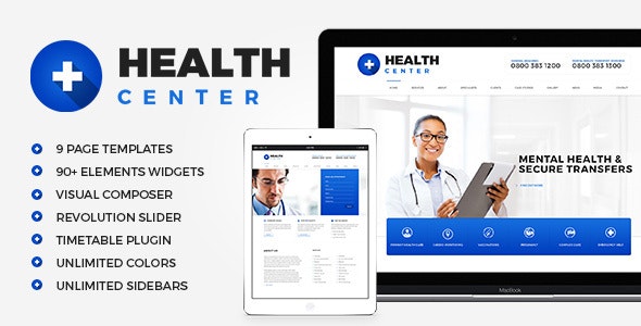 Health Center - 医疗健康诊所WordPress主题