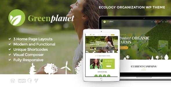 Green Planet - 环保非营利组织WordPress主题
