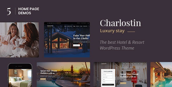 Charlostin - 酒店度假村预订网站WordPress主题