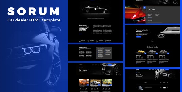 Sorum - 汽车经销商网站HTML模板