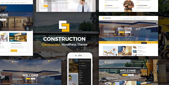 Construction - 建筑工程网站模板WordPress主题