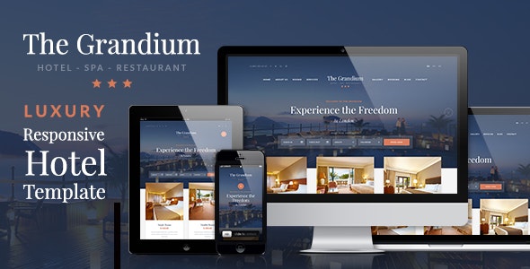  Grandium - luxury hotel WordPress theme