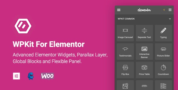 WPKit For Elementor  - 高级Elementor小工具视差插件