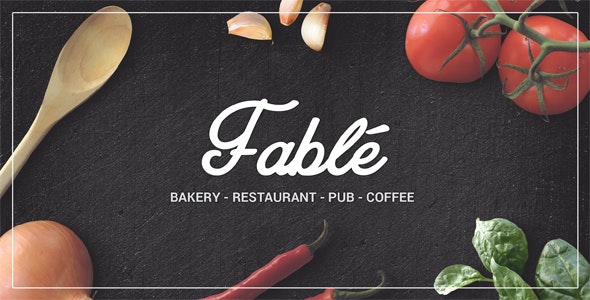 Fable - Restaurant Bakery Cafe Pub WordPress Theme