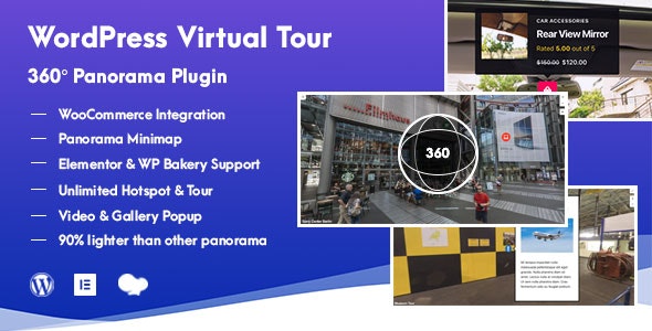 WordPress Virtual Tour 360 Panorama 虚拟现实360全景WordPress插件