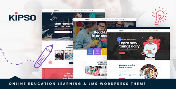 Kipso - 培训教育LMS网站模板WordPress主题