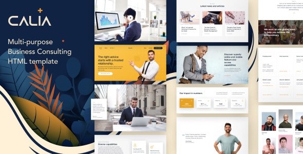 Calia - 企业集团业务咨询HTML模板