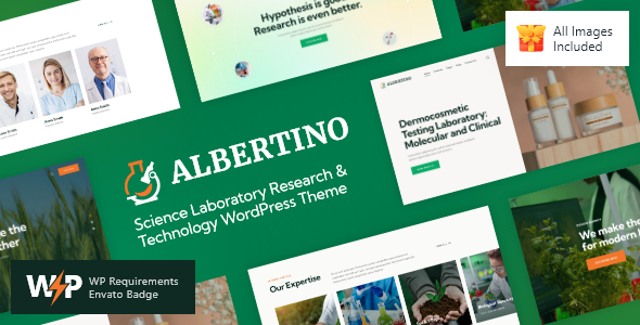Albertino - 科学技术研究实验室WordPress主题