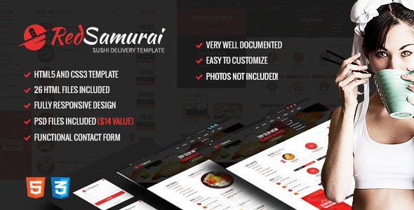 Red Samurai - 响应式HTML5+CSS3网站模板