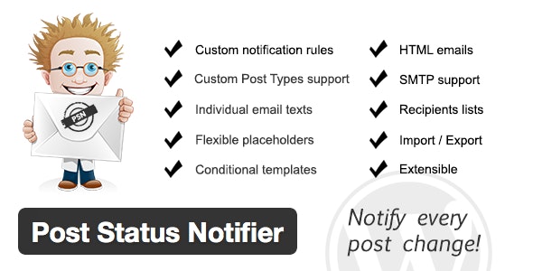 Post Status Notifier 文章发布状态通知WordPress插件