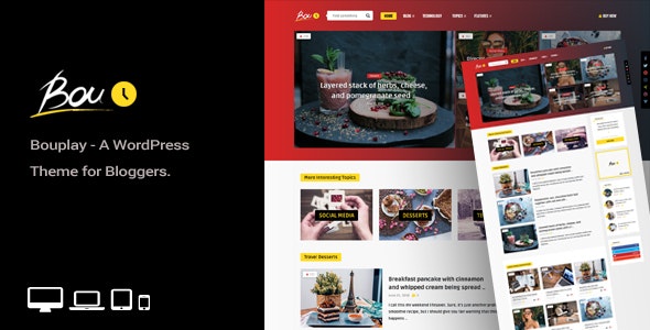 Bouplay WP - A WordPress Theme for Bloggers