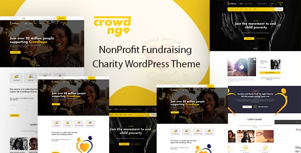 Crowdngo - Fundraising Charity WordPress Theme