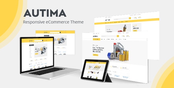  Autima - Auto Parts Website Template WordPress Theme