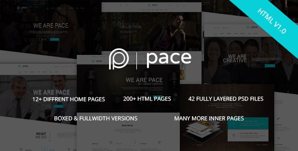 Pace - 响应式多用途网站HTML5模板