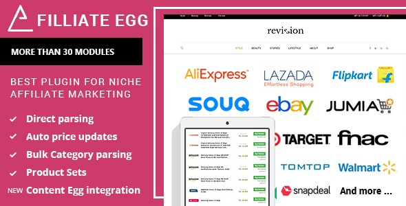 Affiliate Egg - Niche Affiliate Marketing Wordpress Plugin