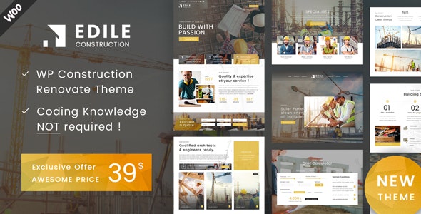 Edile - Construction WordPress Theme