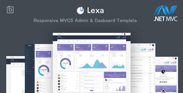 Lexa - MVC5管理仪表板HTML模板