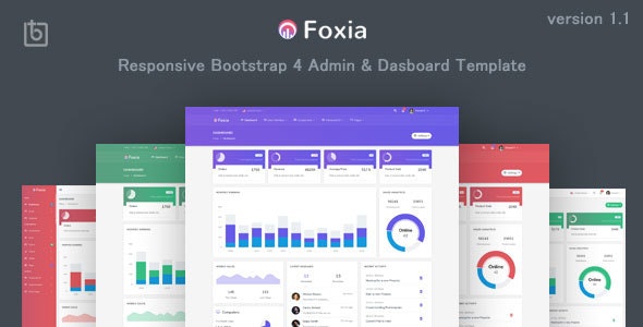 Foxia - 后台管理面板HTML模板