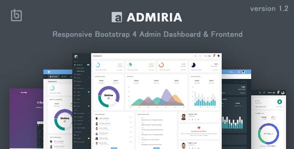 Admiria - 响应式 Bootstrap 4 后台管理面板