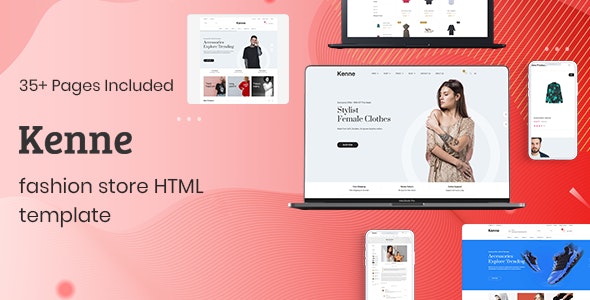 Kenne - 时尚服饰商店网站HTML模板