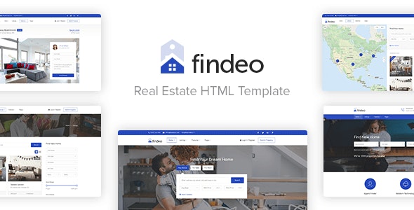 Findeo - 房产中介不动产HTML模板