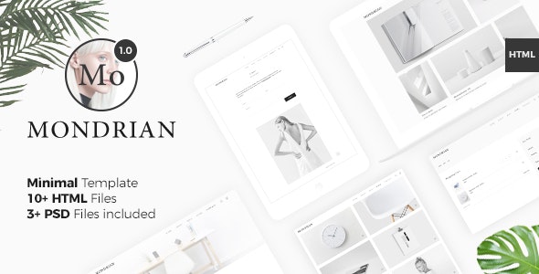 Mondrian VI - 迷你轻型产品展示HTML网站模板
