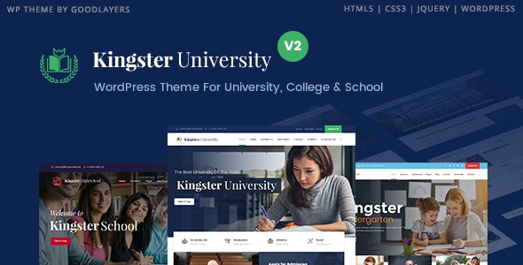 Kingster - Education WordPress For University, College and School