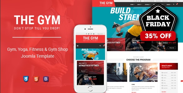 TheGym - 瑜伽健身房网站Joomla模板